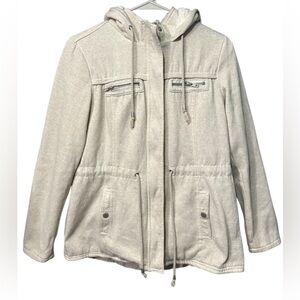 Guess jacket/sweater with cap women’s size:M color:cream